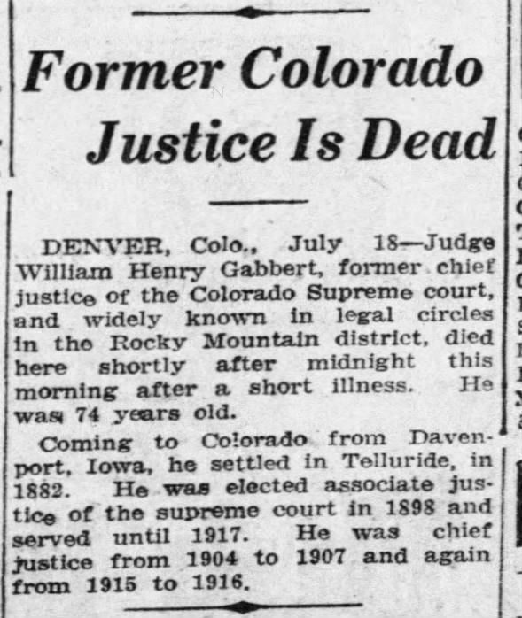 1923 0718 Former Justice is dead